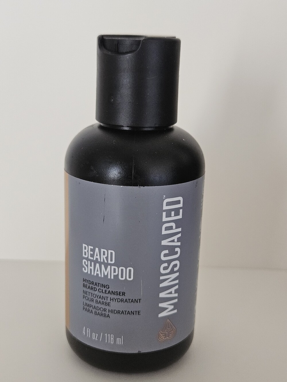 Manscaped Beard Shampoo – Gray Hydrating Beard Cleanser 118ml